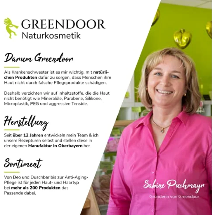 GREENDOOR Nachtcreme für Männer 50ml vegan mit Bio Hanfsamenöl & Ginseng, nicht fettend, schützt vor Umwelteinflüssen, Naturkosmetik Hautregenerierung in Violett-Glastiegel – Bild 4
