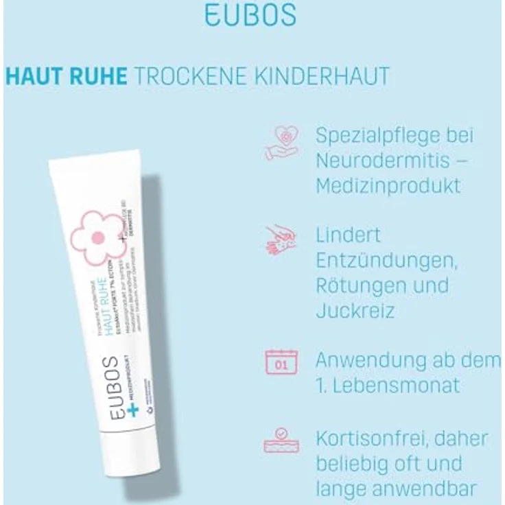 Eubos Haut Ruhe Ectoakut® Forte, 7% Ectoin Gesichtscreme, 30 ml – Bild 4