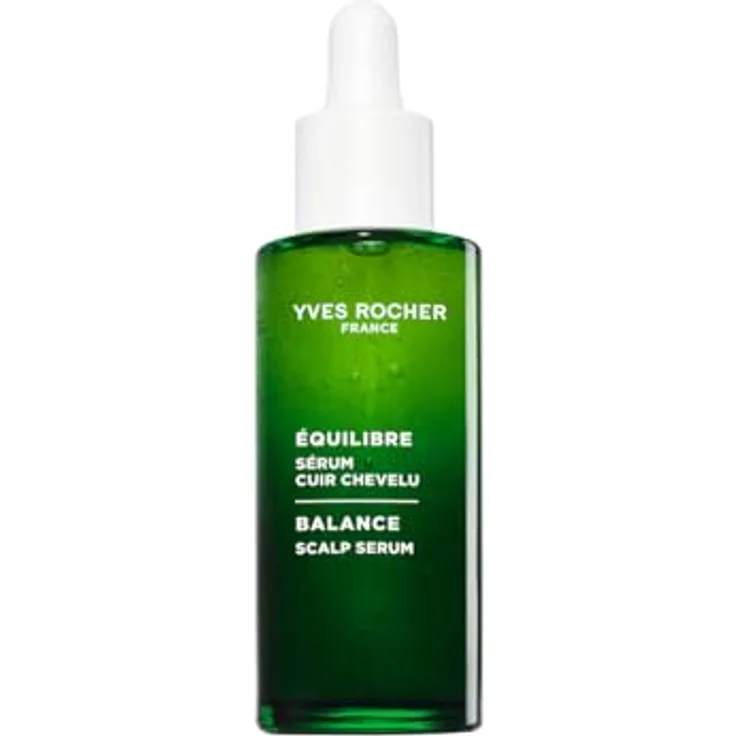 Yves Rocher Balance Scalp Serum, Serum für die Kopfhaut mit 8 organischen Pflanzen und patentiertem Saccharid-Komplex, 50 ml