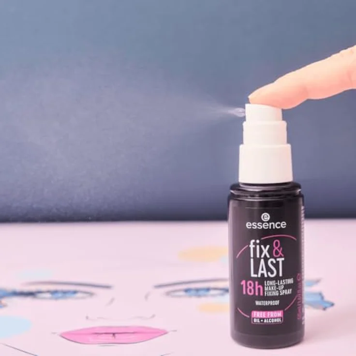 essence fix & LAST 18h LONG-LASTING Fixing Spray, langanhaltendes Make-up Fixing Spray mit verbessertem Sprühkopf, 100 ml – Bild 4