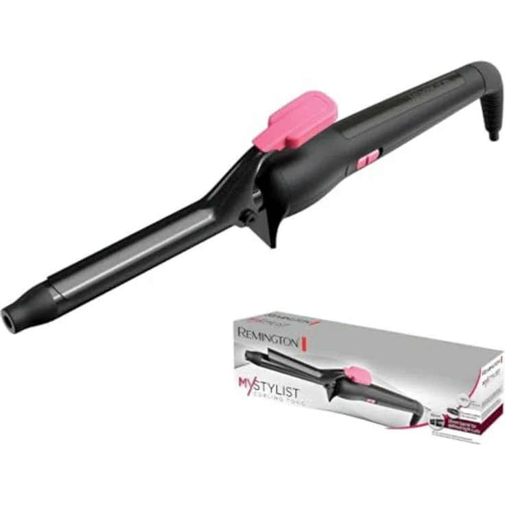 Remington Lockenstab My Stylist CI1A119, 19 mm für definierte Ringellocken, Keramikbeschichtung, schwarz-pink für voluminöse & glamouröse Locken – Bild 5
