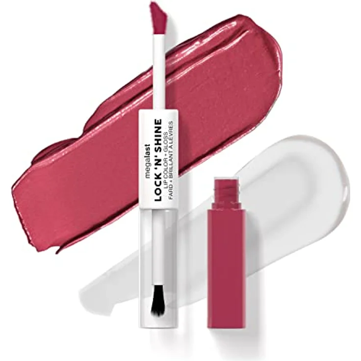 Wet n Wild MegaLast Lock n' Shine, langlebiger, glanzender Lippenstift, hochpigmentierter Farbton LA Pink, 8 ml – Bild 1