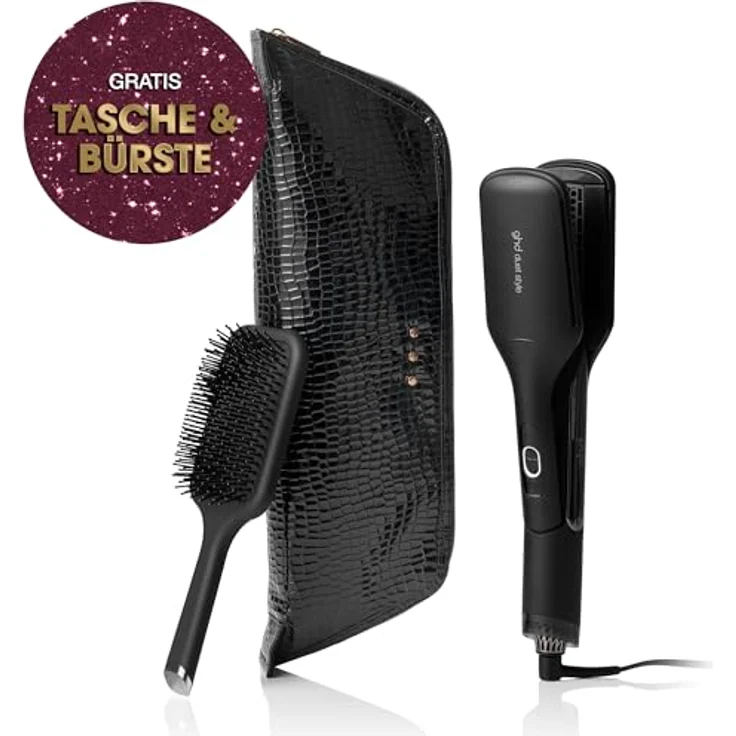 ghd duet style Geschenkset, 2-in-1 Hot Air Styler mit Air-Fusion™ Technologie und Paddle Brush, schwarz – Bild 5
