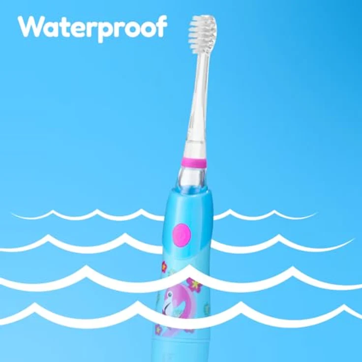 BRUSH-BABY KidzSonic Schallzahnbürste für Kinder, Flamingo, sanfte Reinigung, 2 Modi – Bild 6