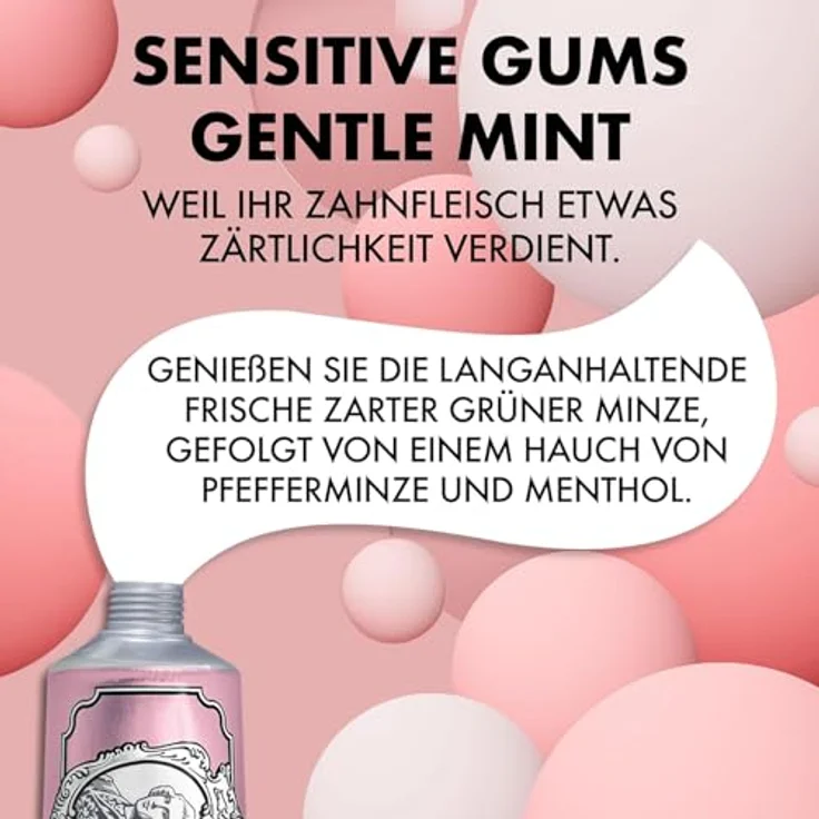 Marvis Sensitive Gums Mint, Zahnpasta für empfindliche Zähne, 75 ml - reduziert Empfindlichkeit, sanft zur Zahnfleischpflege – Bild 2