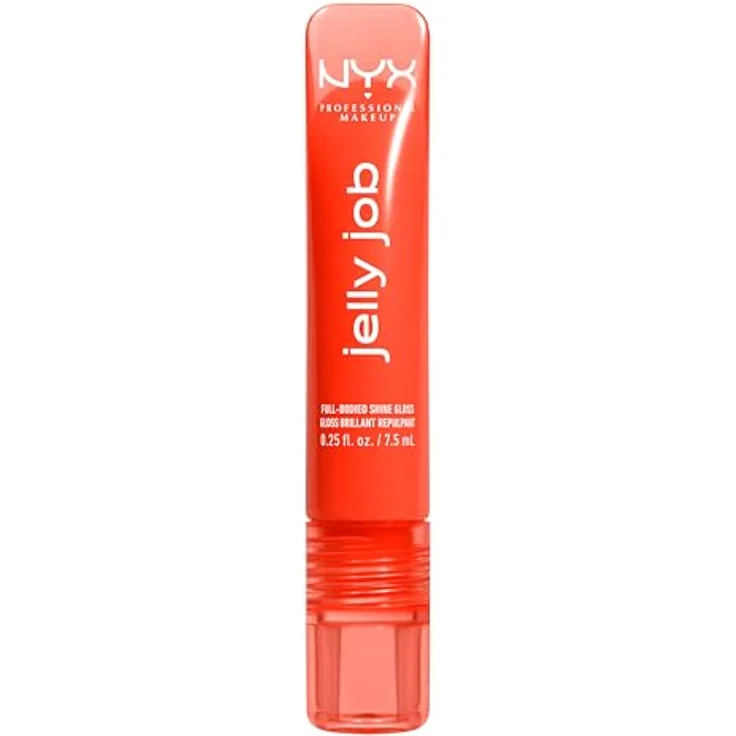 NYX Professional Makeup Jelly Job Lippenglanz, leuchtend und voluminisierend, Farbton Ya Jelly, 7.5 ml – Bild 9