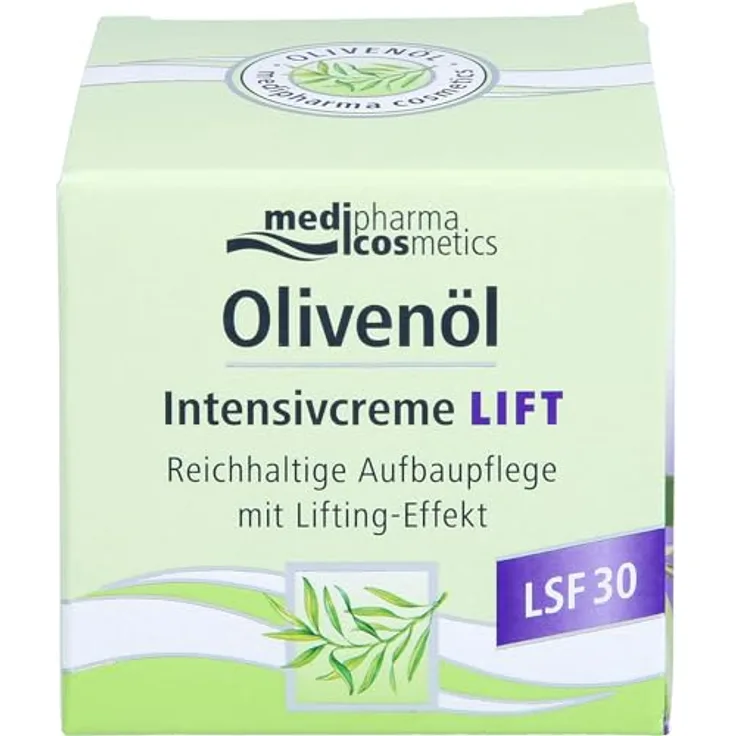 Medipharma Cosmetics Olivenöl Intensivcreme Lift | Mit LSF 30 | Mit Lifting-Effekt | 50 ml