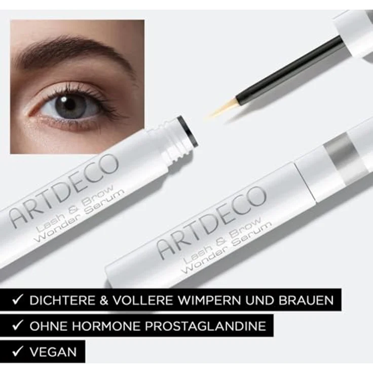 ARTDECO Lash & Brow Wonder Serum, hormonfreies Wimpernserum zur Unterstützung von Wimpern und Brauen, 1 x 1,7 ml – Bild 5