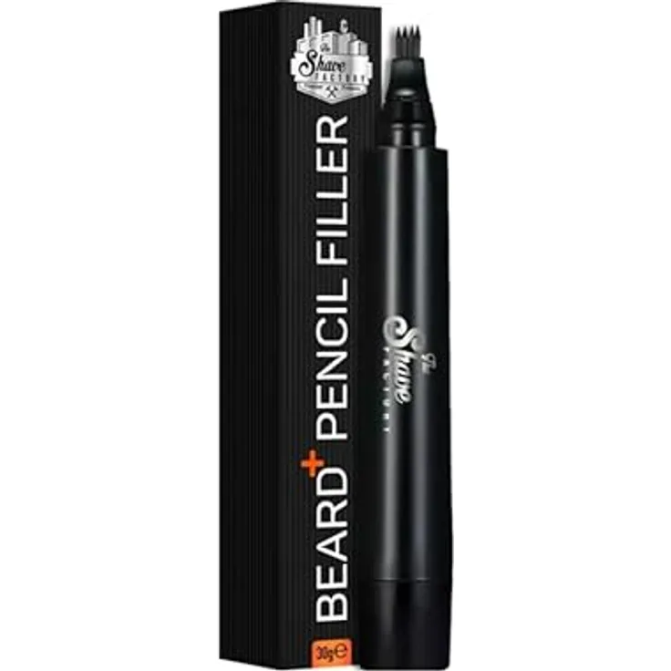 The Shave Factory Beard Pencil Filler, Präzise Abdeckung für volle Bartoptik, 30g
