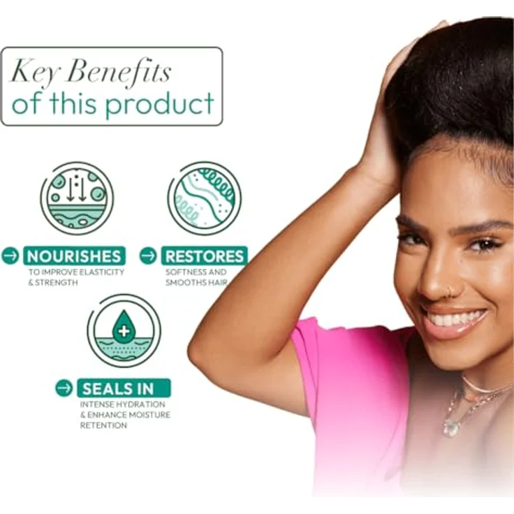 ORS Max Moisture Deep Conditioner 567g, mit Kokosöl, hydrolysiertem Kollagen & Seidenproteinen, reduziert Frizz für geschmeidiges Haar – Bild 5