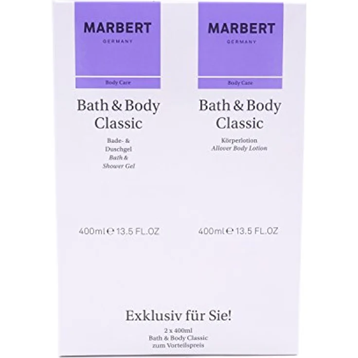 Marbert Bath & Body Classic Set Duschgel Körperlotion  – Bild 2