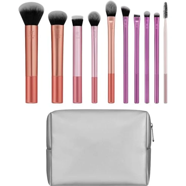 Real Techniques Best Selling Blends Set, 11-teiliges Pinselset mit Kosmetiktäschchen für präzises Make-up – Bild 2
