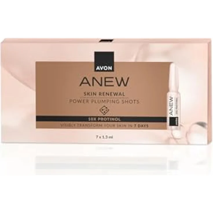 Avon Anew Skin Renewal Power-Ampullen, Anti-Aging Serum mit 10-fachem Protinol für sichtbare Gesichtsverjüngung in 7 Tagen