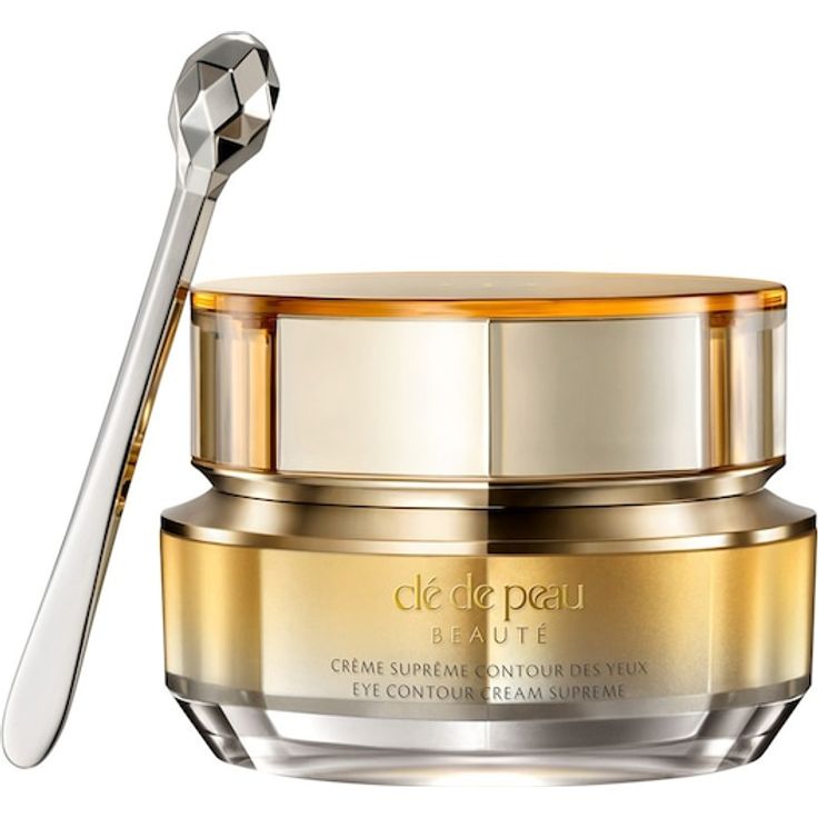 Clé de Peau Beauté Eye Contour Cream Supreme, Augencreme mit Hyaluronsäure und platinbeschichtetem Augenmassage-Tool, 15 ml
