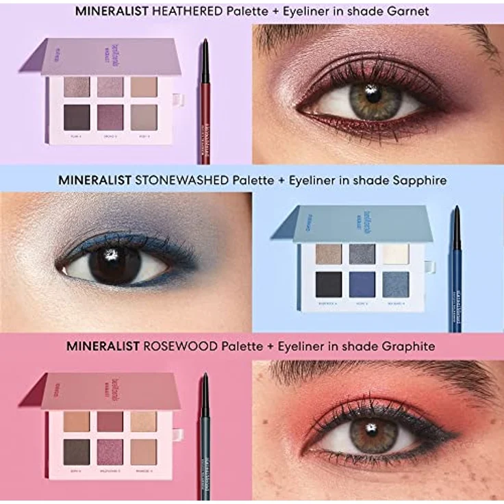 bareMinerals Eyeliner Mineralist, 0,35 g, vielseitige Farbpalette in Königsblau, Anthrazit und Schokobraun – Bild 7