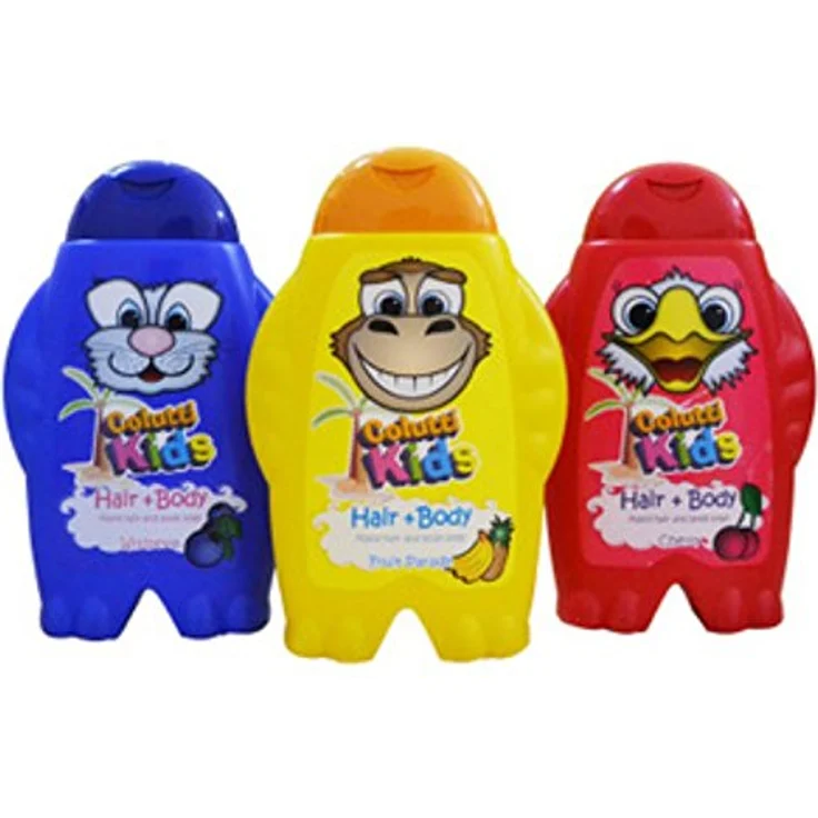 Colutti Kids Kinder & Baby Duschgel und Shampoo 2in1 - Kirsche - 300ml - für Haut und Haare - pH neutral - Dufterlebnis - schönes Design - keine Tränen - ideal für sensible Baby und Kinder Haut – Bild 2