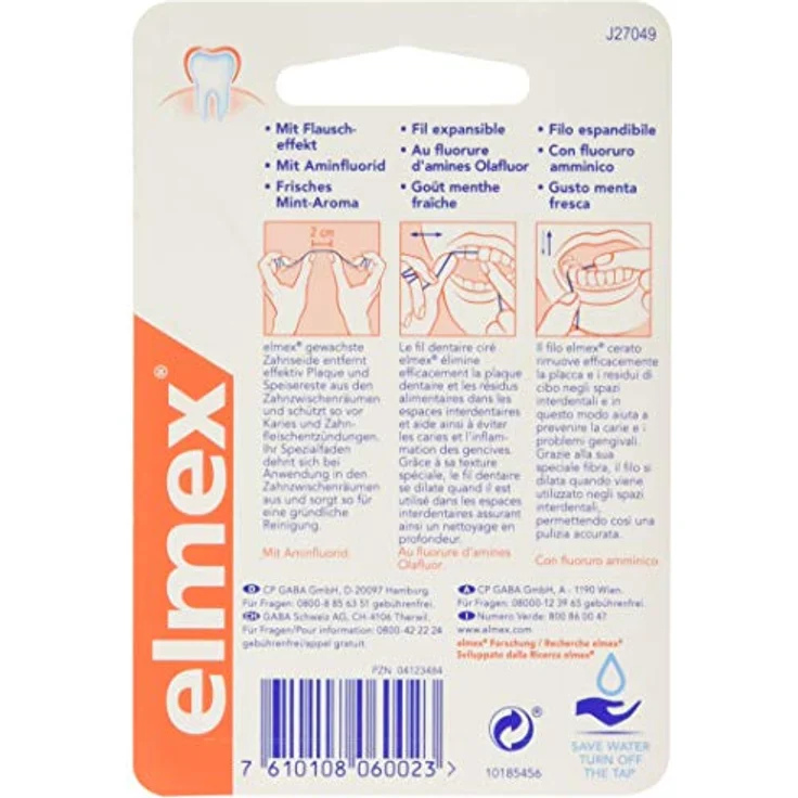 Elmex Zahnseide gewachst, 2,7 m, 2er Pack (2 x 1 Stück) – Bild 2