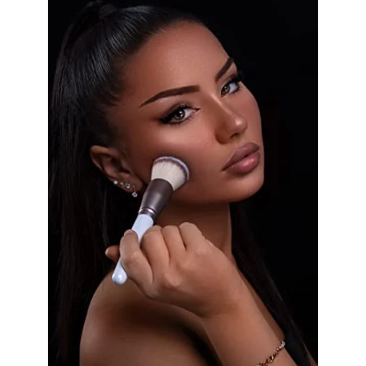 Luvia Cosmetics Pinsel Luvia, Prime Buffer, Foundation Schminkpinsel Für Leichtes & Ebenmäßiges Verblenden, Veganer Kosmetikpinsel – Bild 3