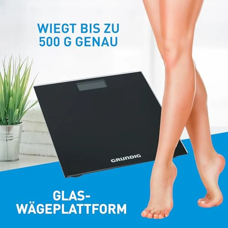 Grundig Personenwaage digital, schwarz – Bild 6