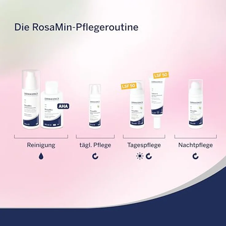 Dermasence RosaMin, getönte Tagescreme mit LSF 50 für empfindliche Haut, 30ml – Bild 6