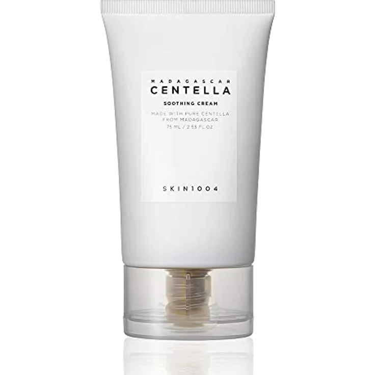 SKIN1004 Madagascar Centella Soothing Cream - 75ml, Beruhigende Barrierecreme für empfindliche Haut, Nicht klebende Geltextur - Transparent – Bild 1