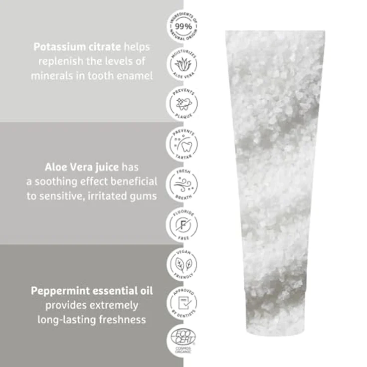 Ecodenta Organic Salt Sensitivity Zahnpasta für sensible Zähne 75 ml Unisex – Bild 2