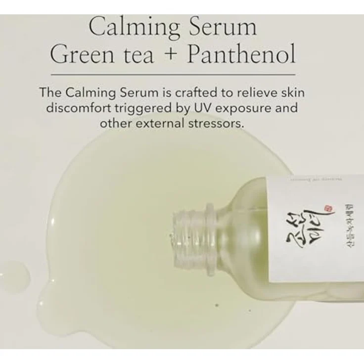 Beauty Of Joseon Calming Serum Green Tea + Panthenol, Gesichtsserum für empfindliche Haut, 30 ml, beruhigend und stärkend – Bild 2