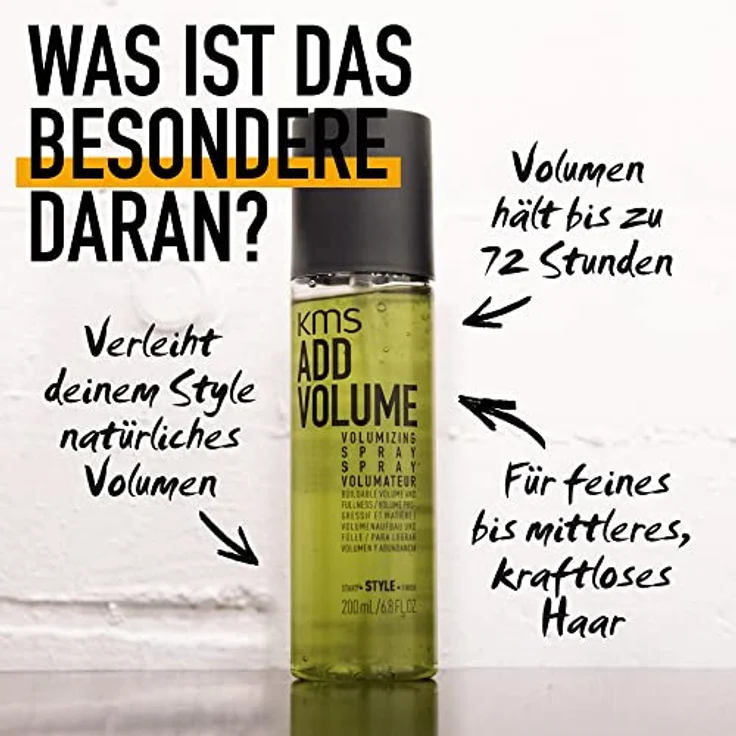 KMS Add Volume Volumizing Spray 200 ml – Bild 2