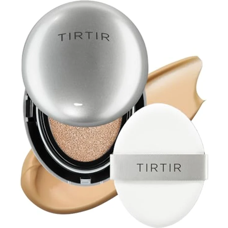 TIRTIR Mask Fit Aura Cushion, feuchtigkeitsspendendes Make-up im Schwamm zur Verjüngung der Gesichtshaut, Farbton 31N French Beige, 18 g – Bild 1