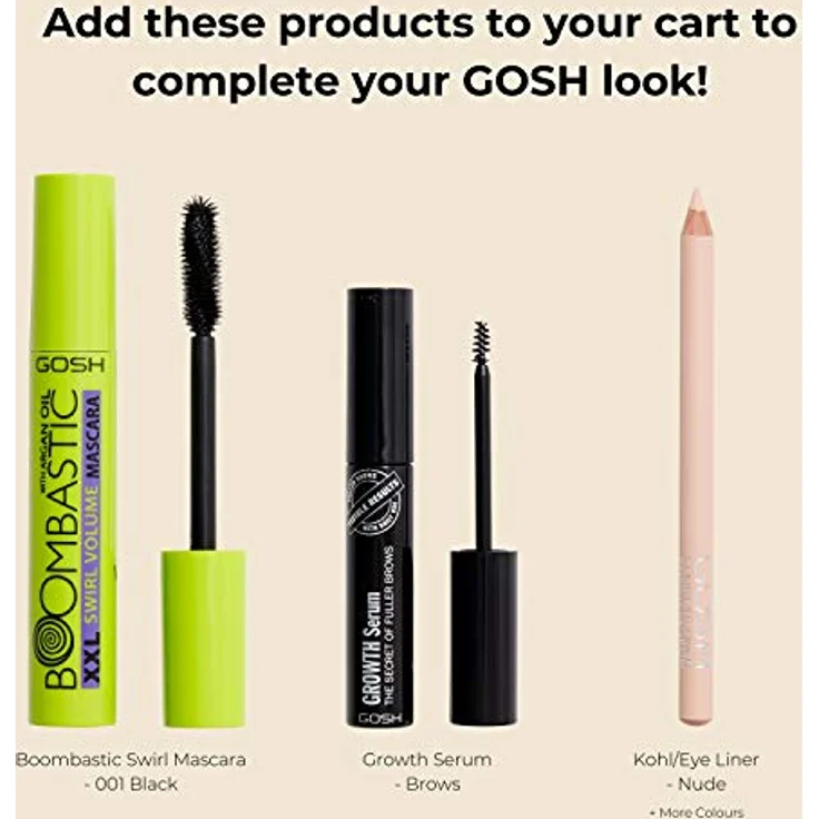 Gosh Copenhagen Eye Brow Pencil 01 Brown, Augenbrauenstift in pudriger Textur für volle und optimal geformte Brauen, 1,2 g – Bild 6