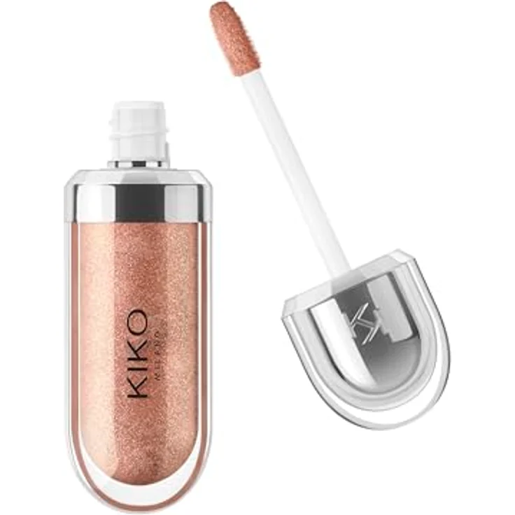 KIKO Milano 3D Hydra Lipgloss, hydratisierendes Lipgloss mit 3D-Effekt, Farbton 18 Golden Sparkle, 6.5 ml – Bild 1