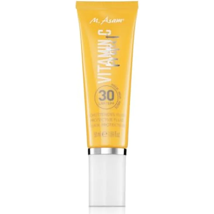 M. Asam VITAMIN C Protect Schützendes Fluid (50 ml) – Pflegendes Sonnenschutz Fluid mit LSF 30, 3-in-1 Schutz vor UV-, Infrarot- & Blue Light, gegen lichtbedingter Hautalterung, Gesichtspflege