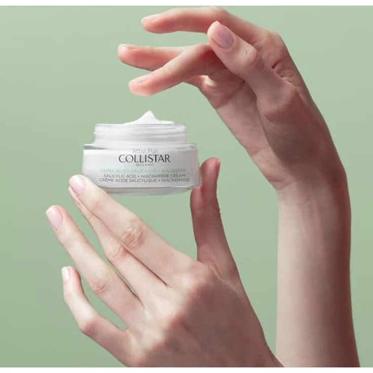 Collistar Aktive reine Gesichtscreme mit Salicylsäure + Niacinamid, Anti-Unvollkommenheit und Talgausgleichend, 50 ml, für alle Hauttypen – Bild 4