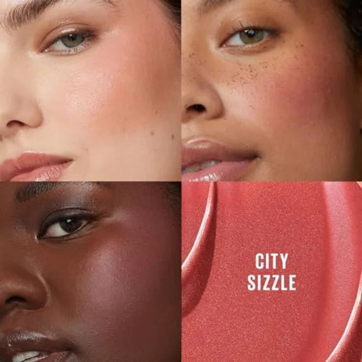 Maybelline New York Sunkisser Blush, Flüssiger Blush für sonnengeküssten Glow, Rouge mit lichtreflektierenden Perlen und Pigmenten, Zartschmelzende Formel mit Vitamin E, 06 Blazing Blush, 4,7 ml – Bild 3
