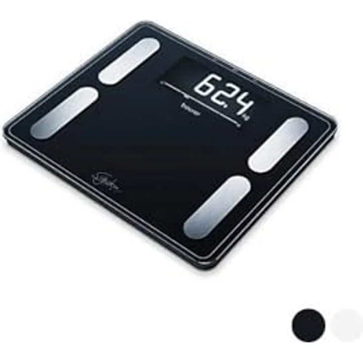 Beurer BF 410 black Diagnosewaage Signature Line, präzise Körperanalyse für bis zu 10 Personen, mit extra großem Invers, LCD, Display, Tragkraft bis 200 kg – Bild 2