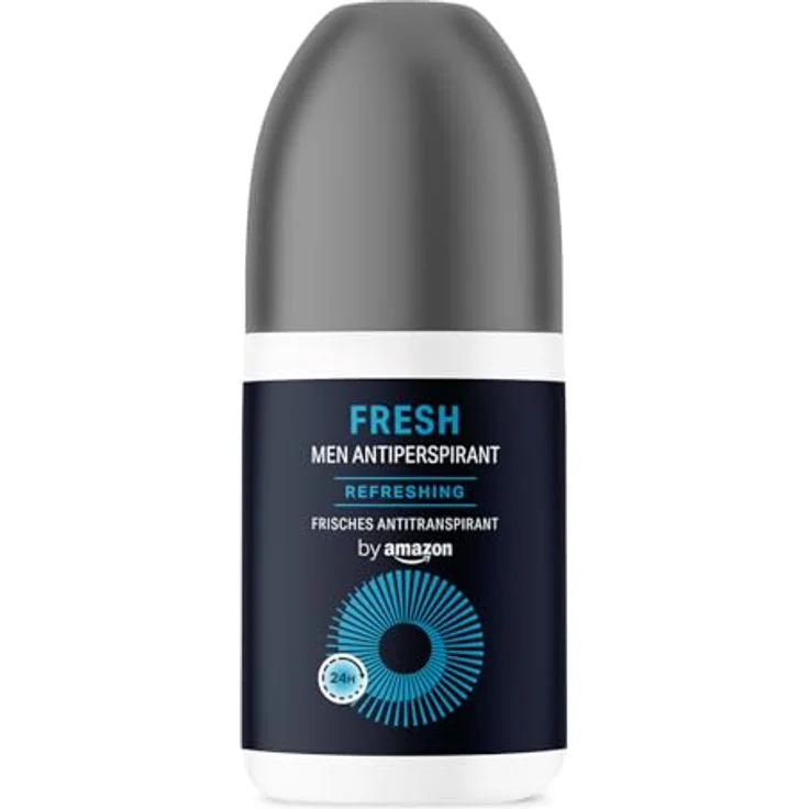 by Amazon Frisches Antitranspirant-Roll-On für Herren, 24 Stunden Schutz, vegan, dermatologisch getestet, 75 ml – Bild 1