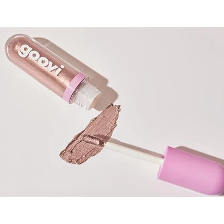 GOOVI Blink Date Liquid Eyeshadow, Strahlender Mousse-Lidschatten in neutralem Rosé mit 3D-Glanz, 4,5ml – Bild 5