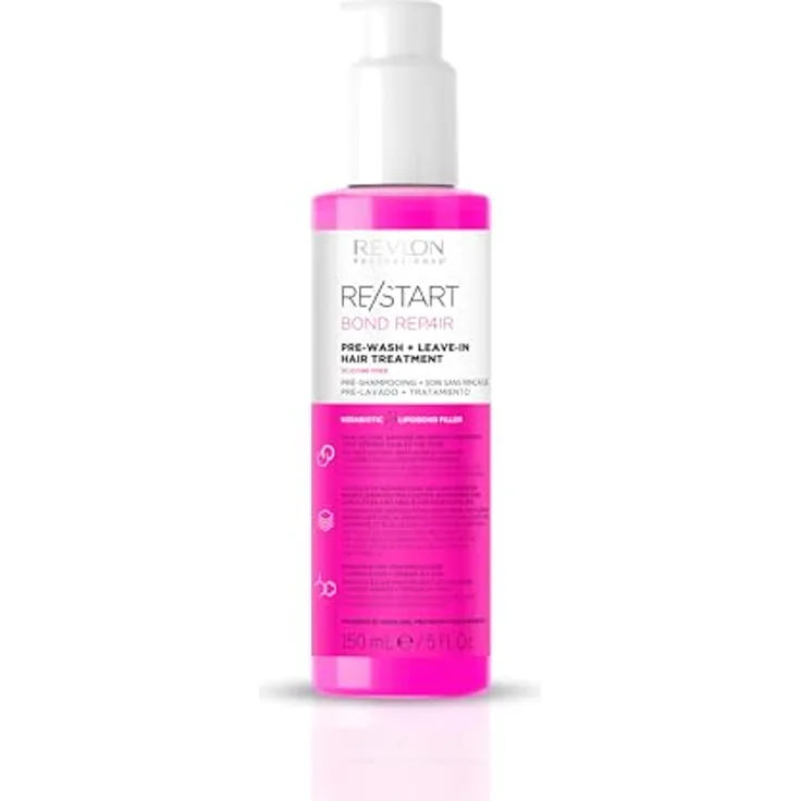 REVLON PROFESSIONAL RE/START Bond Repair, 2-in-1 Pre-Wash & Leave In Haarbehandlung für geschädigtes Haar, 150 ml, repariert gebrochene Haarbindungen, glättet die Schuppenschicht