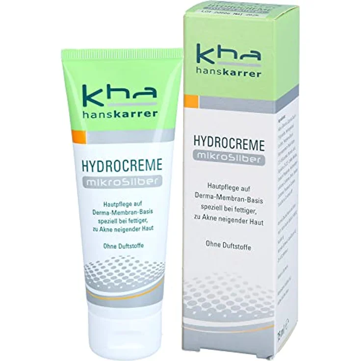Hans Karrer Hydrocreme MikroSilber, Gesichtscreme mit antibakterieller Wirkung, 75ml – Bild 2