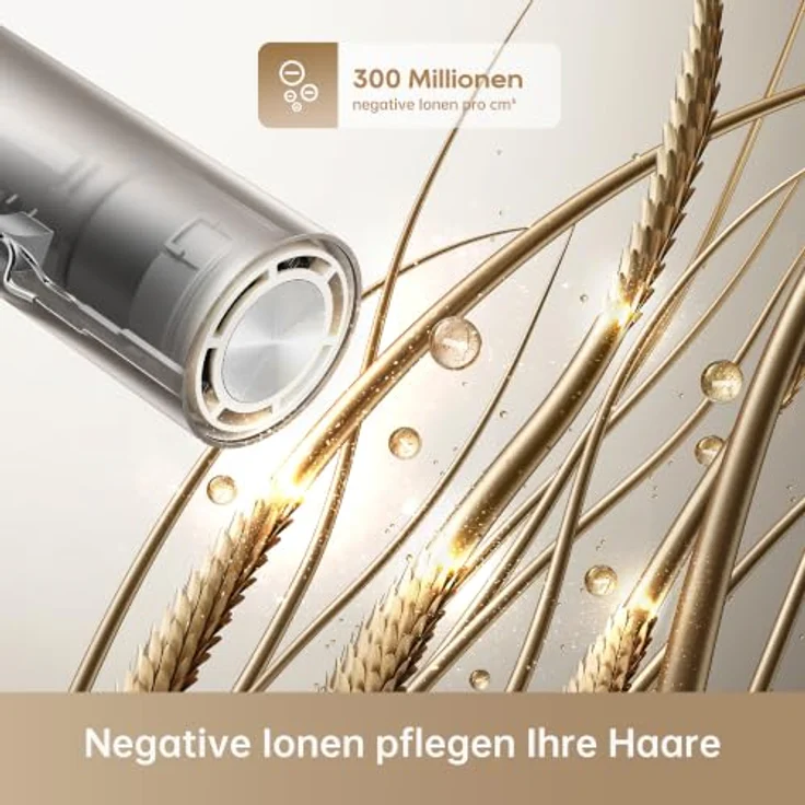 DREAME Pocket Neo 2 Haartrockner, Gold, 1300 Watt, klappbar, kompakt, Hochgeschwindigkeitsmotor, intelligente Temperaturregulierung – Bild 5