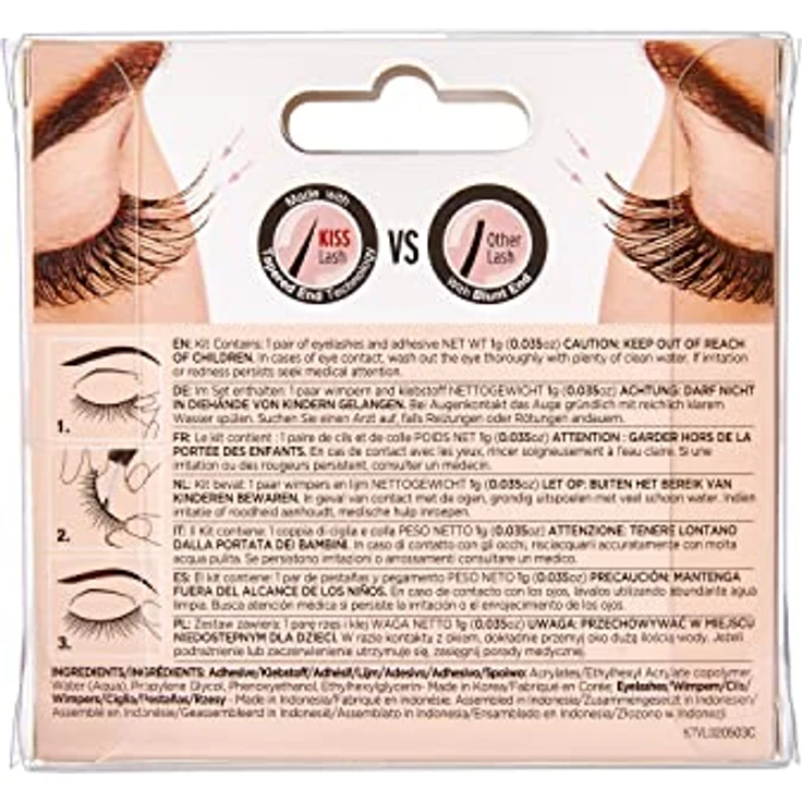 KISS True Volume Ritzy künstliche Wimpern Natural Black 2 St. – Bild 7