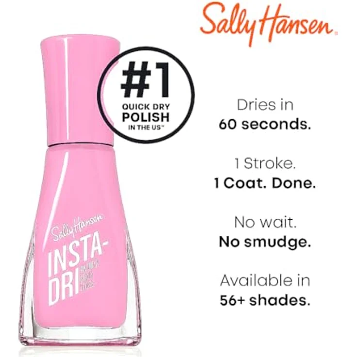 Sally Hansen Insta Dri, schnelltrocknender Nagellack in intensivem Farbton 281 Beet-ing Heart, 9,17 ml – Bild 4