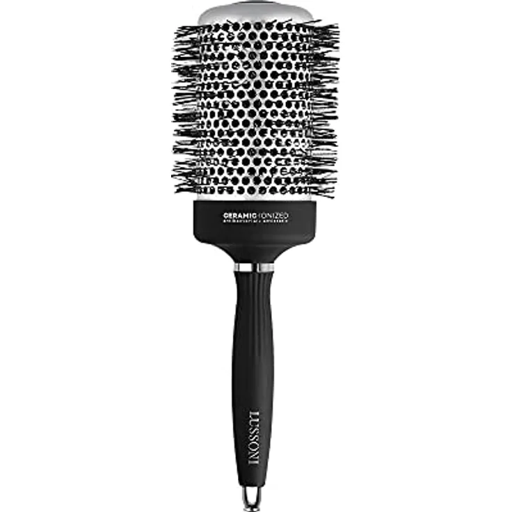 TB TOOLS FOR BEAUTY T4B LUSSONI Professionelle Antistatische Styling Bürste mit Geriffelten Borsten Schwarz 65 mm, 1 stück