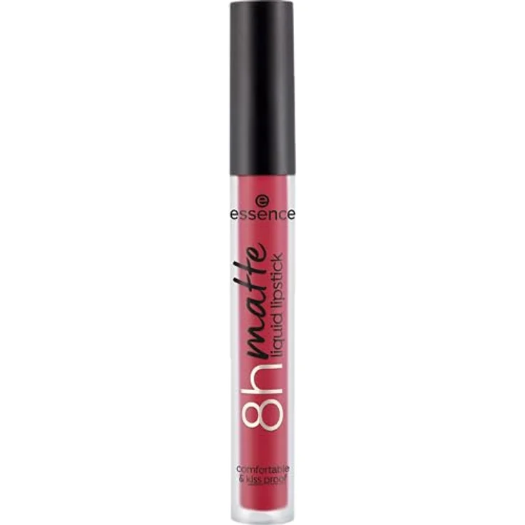 essence 8h matte liquid lipstick Nr. 07, klassisches Rot, langanhaltend, schnelltrocknend, vegan, wasserfest, ölfrei, 3er Pack (3x2.5ml) – Bild 3