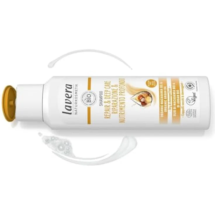 Lavera Organic Repair & Deep Care Shampoo, 250ml für trockenes Haar, geeignet für alle Haarfarben – Bild 3