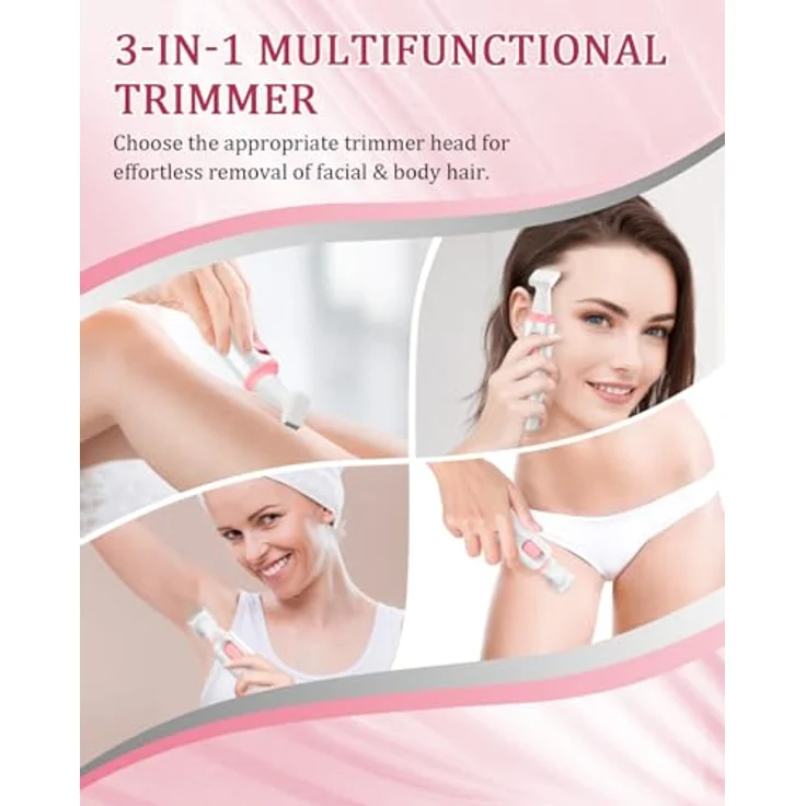 FUNHEE Nasenhaartrimmer 3-in-1 Set, USB wiederaufladbarer Haartrimmer mit Doppelschneideklingen für schmerzfreies Trimmen von Nasen-, Ohren- und Augenbrauenhaaren – Bild 5