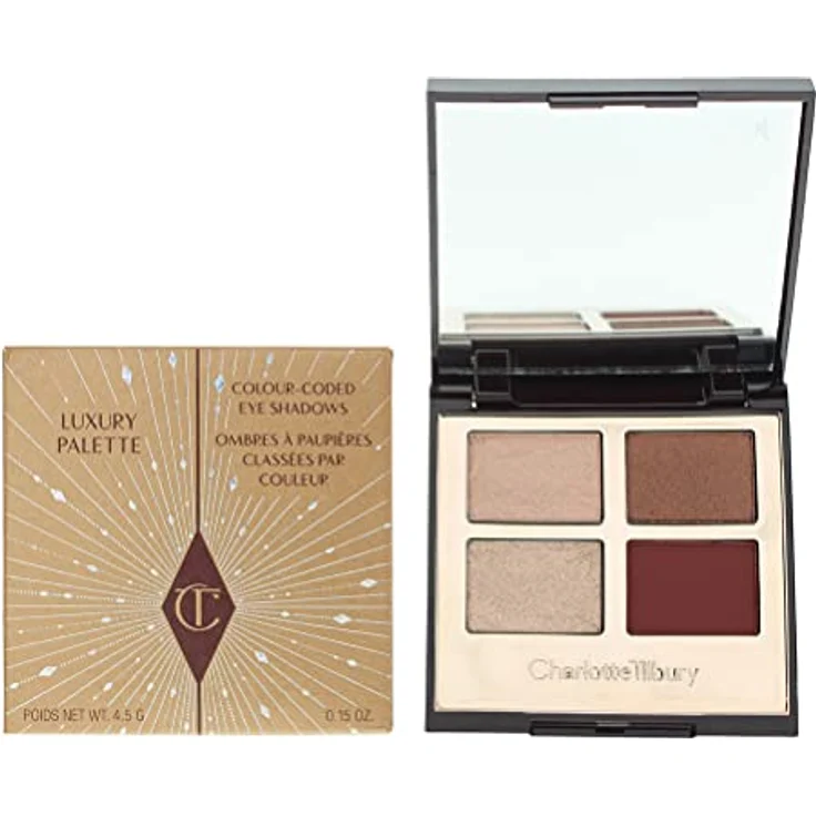 CHARLOTTE TILBURY Luxury Palette Fire Rose Lidschatten-Palette 4,5 g, rosé, mit 4 verträumten Farbtönen – Bild 1