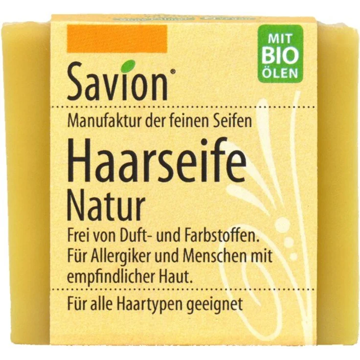 Savion Haarseife Natur Alle Haartypen – Bild 1