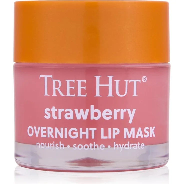 Tree Hut Strawberry Lip Mask, Lippenmaske für die Nacht, intensiv hydratisierend, 17 g