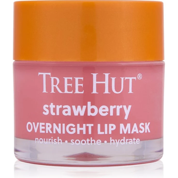 Tree Hut Strawberry Lip Mask, Lippenmaske für die Nacht, intensiv hydratisierend, 17 g
